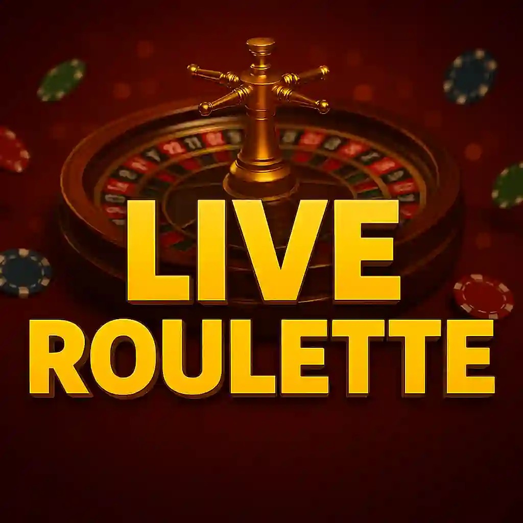 Live Roulette online game logo by Evolution on betistacasino.eu.com